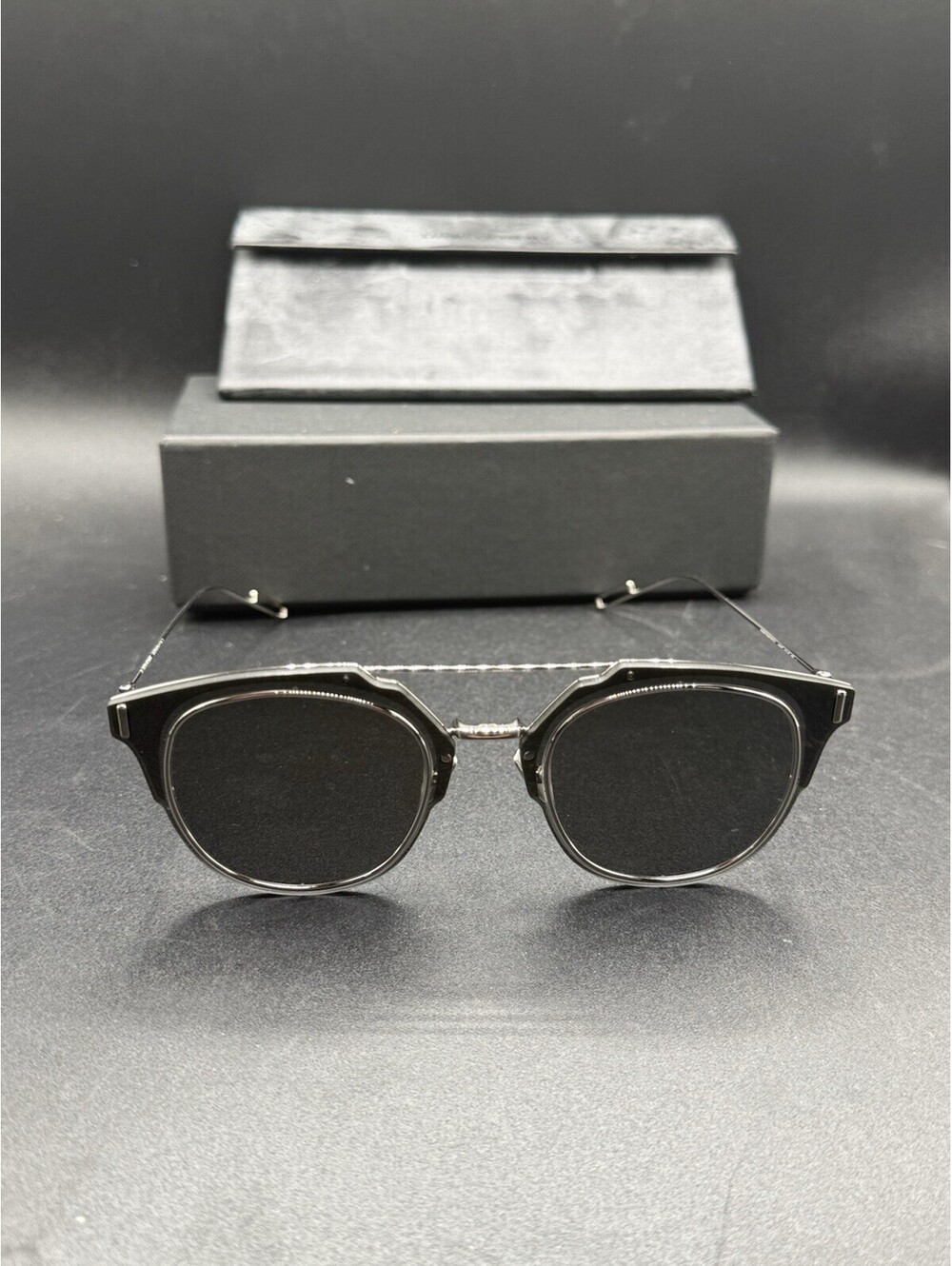 Dior Homme Composite 1.0 Square Sunglasses Silver Toned Mirrored 62-12-150